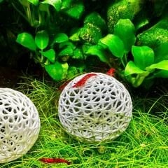 Karides Topu Akvaryum Dekoru 5 cm 1 Adet Salınım Yapmaz Akvaryum Süsü