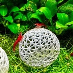 Karides Topu Akvaryum Dekoru 5 cm 1 Adet Salınım Yapmaz Akvaryum Süsü