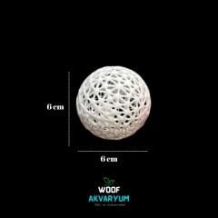 Karides Topu Akvaryum Dekoru 5 cm 1 Adet Salınım Yapmaz Akvaryum Süsü