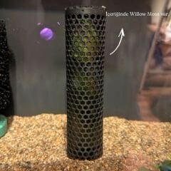 Willow Moss Kulesi 14 cm Karides ve Yavru Kulesi Akvaryum Dekoru, Akvaryum Bitkisi Dahildir  1 Adet